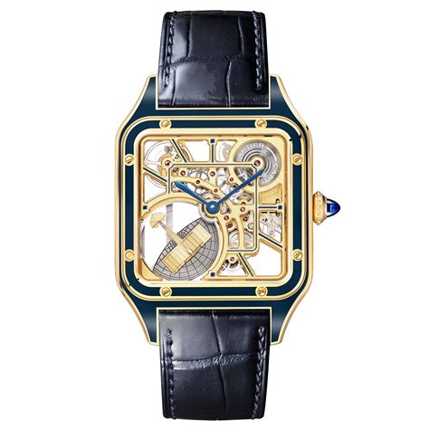 santos de cartier skeleton watch price|cartier santos dumont skeleton watch.